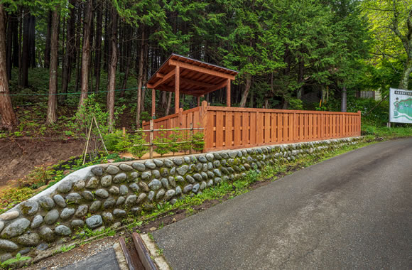 すぐ裏には山があり気持ち良いです